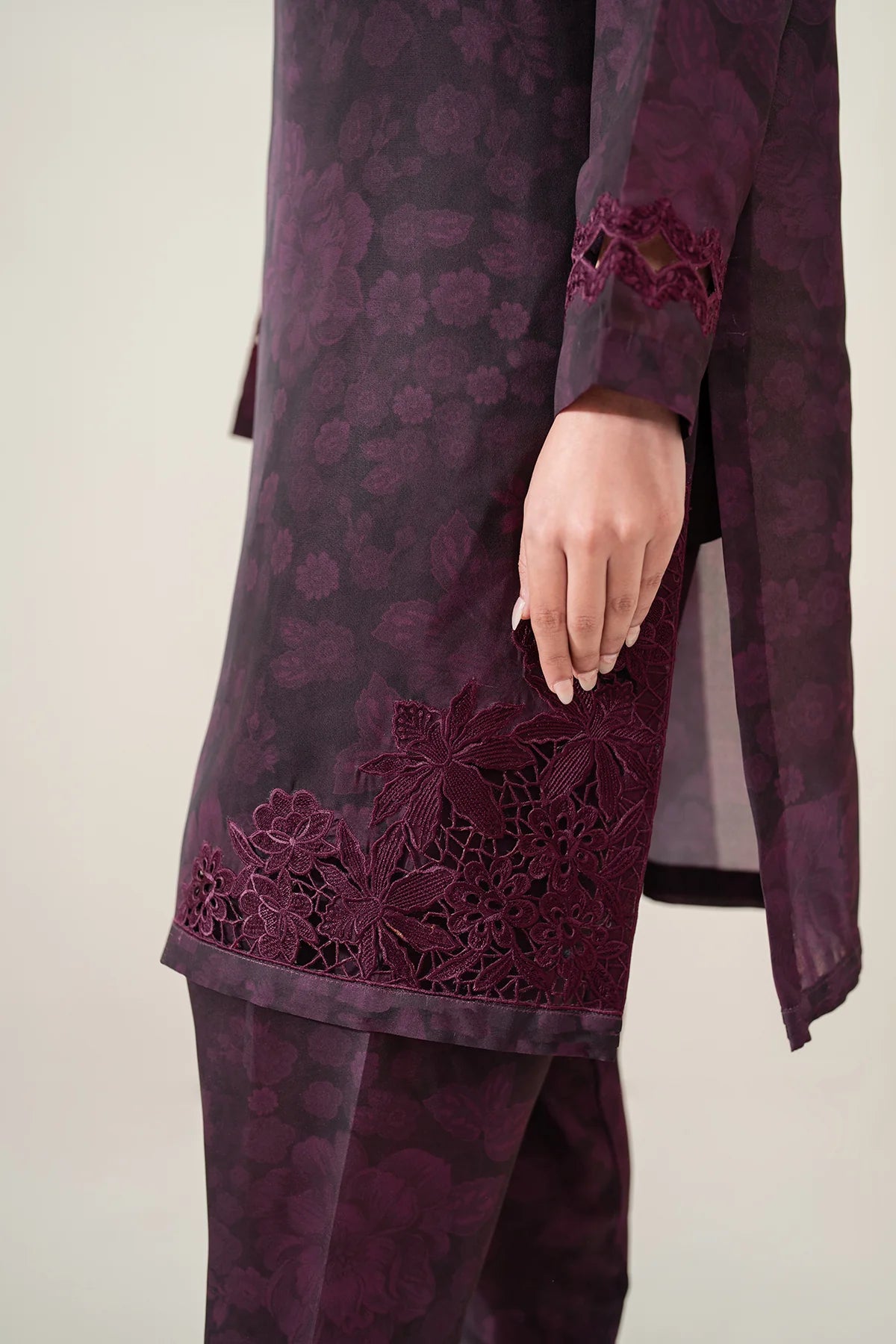 Baroque 2Pc Embroidered Georgette Suit PR-1094 gulbuy.com