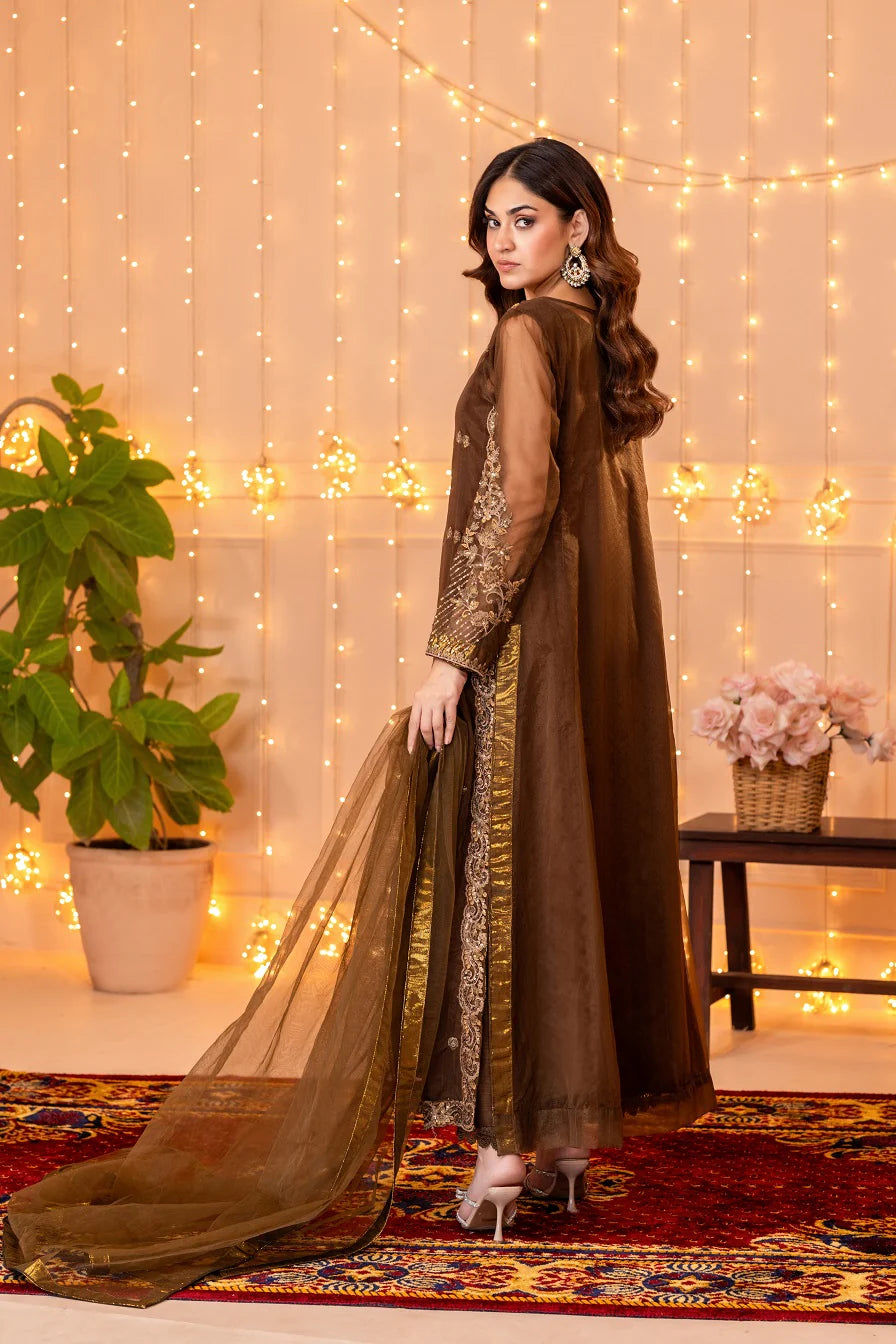Nakoosh 3Pc Embroidered Silk Suit NF-6419 gulbuy.com