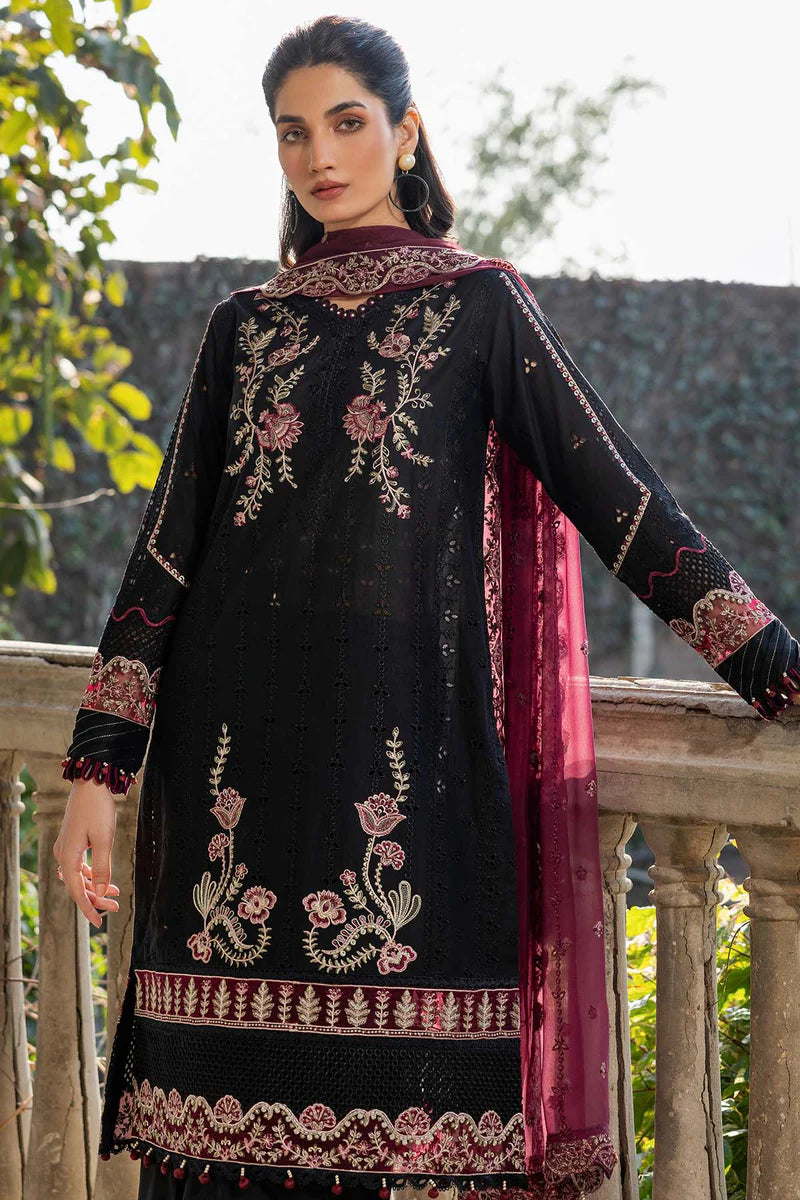 Farasha 3Pc Embroidered Lawn Suit Twilight Bloom gulbuy.com
