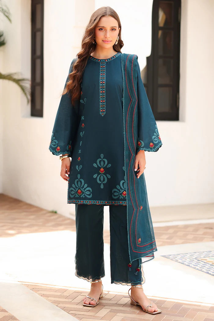 Jazmin 3Pc Embroidered Lawn Suit USE-9227 XL gulbuy.com