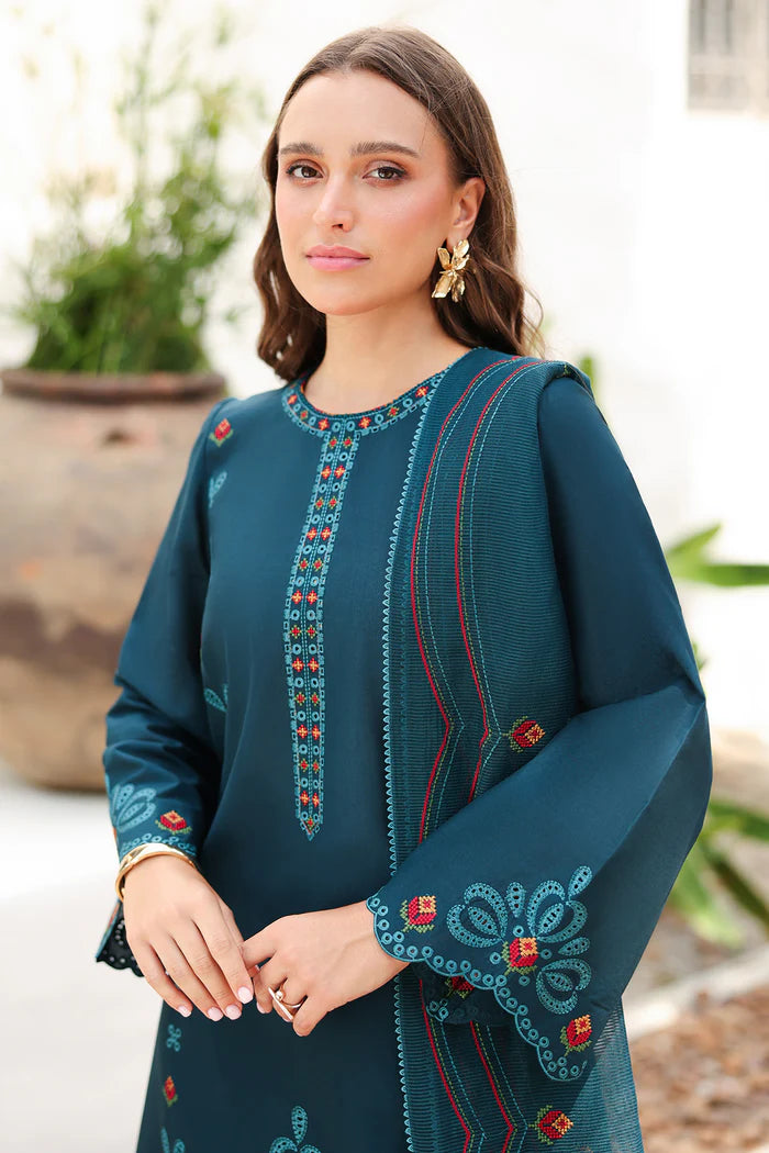 Jazmin 3Pc Embroidered Lawn Suit USE-9227 gulbuy.com