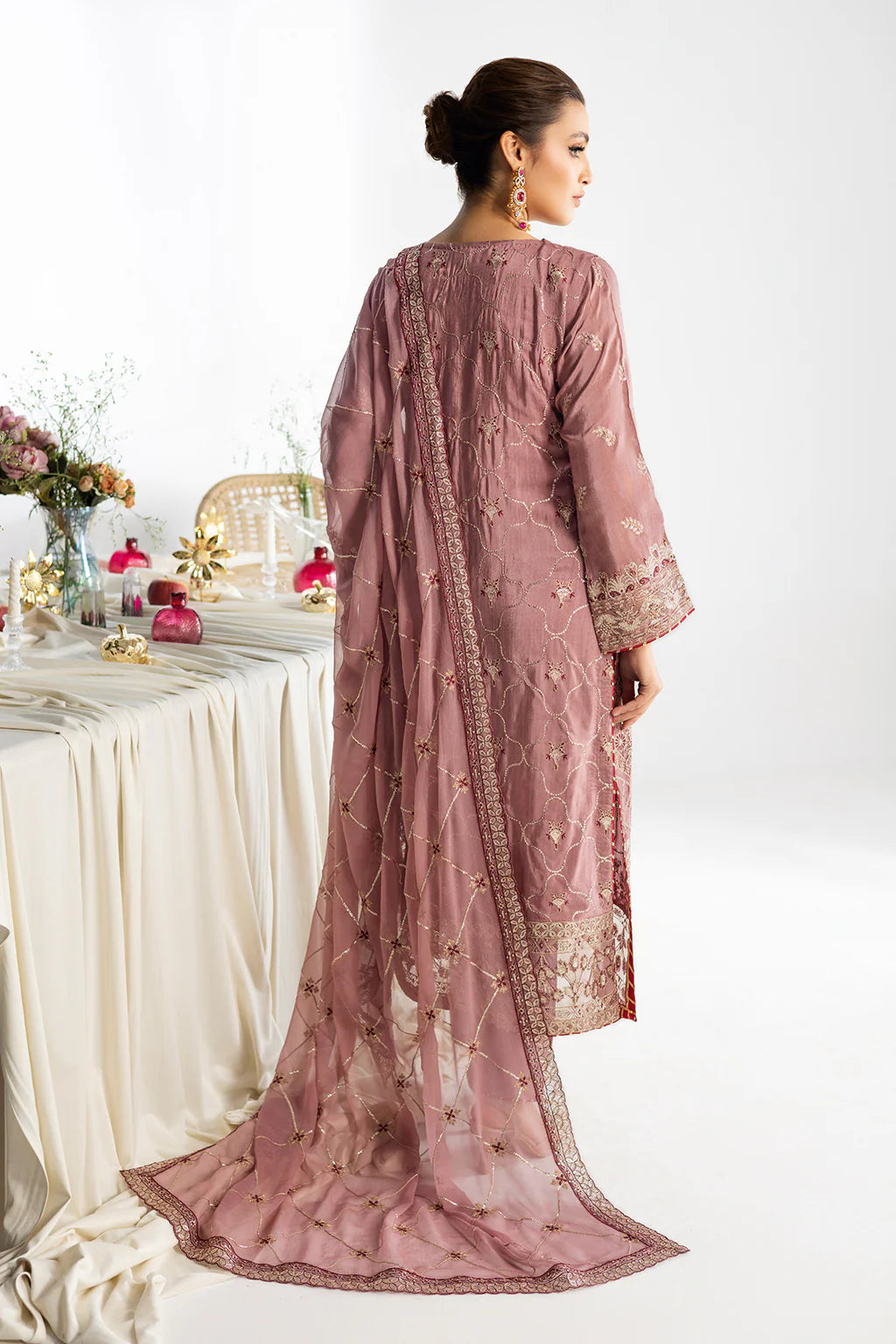 Ramsha 3Pc Embroidered Raw Silk Suit AA-104 gulbuy.com