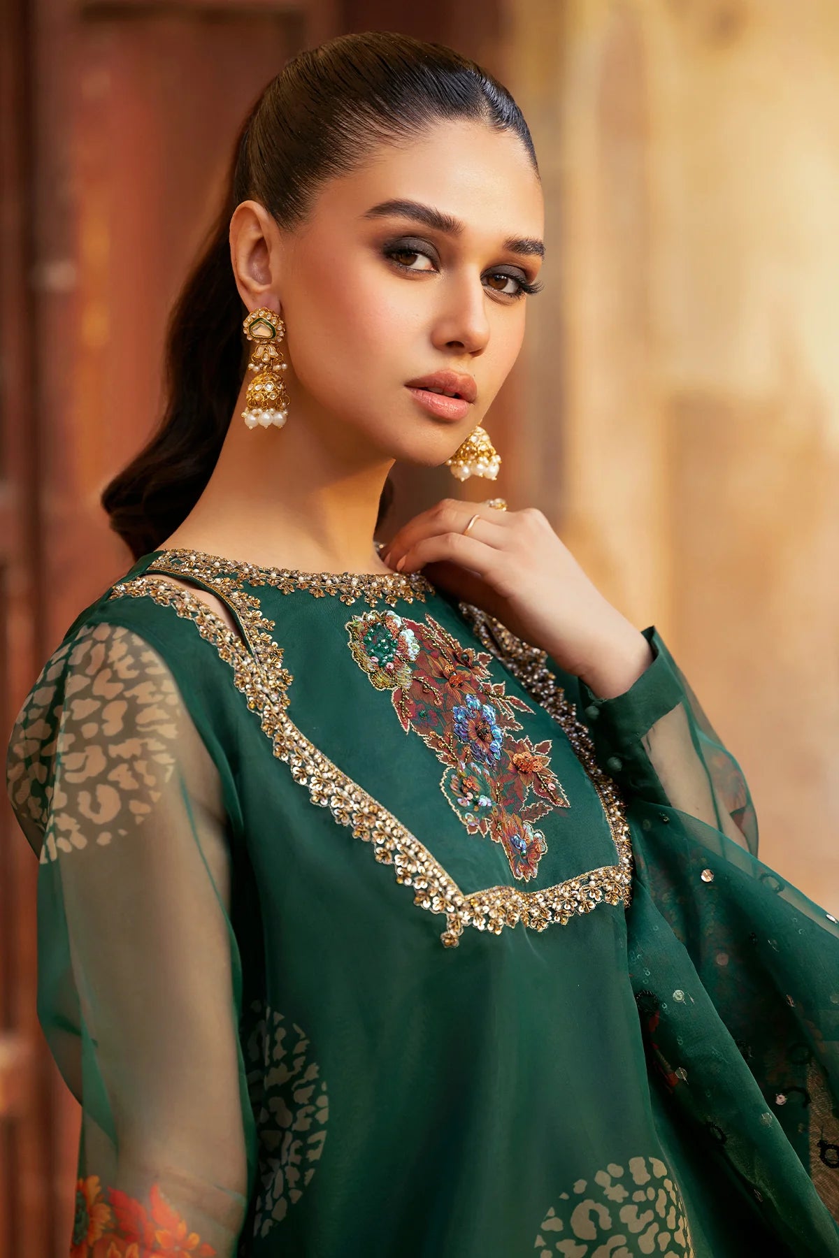 Charizma 3Pc Embroidered Lawn Suit CMA-5-129 gulbuy.com