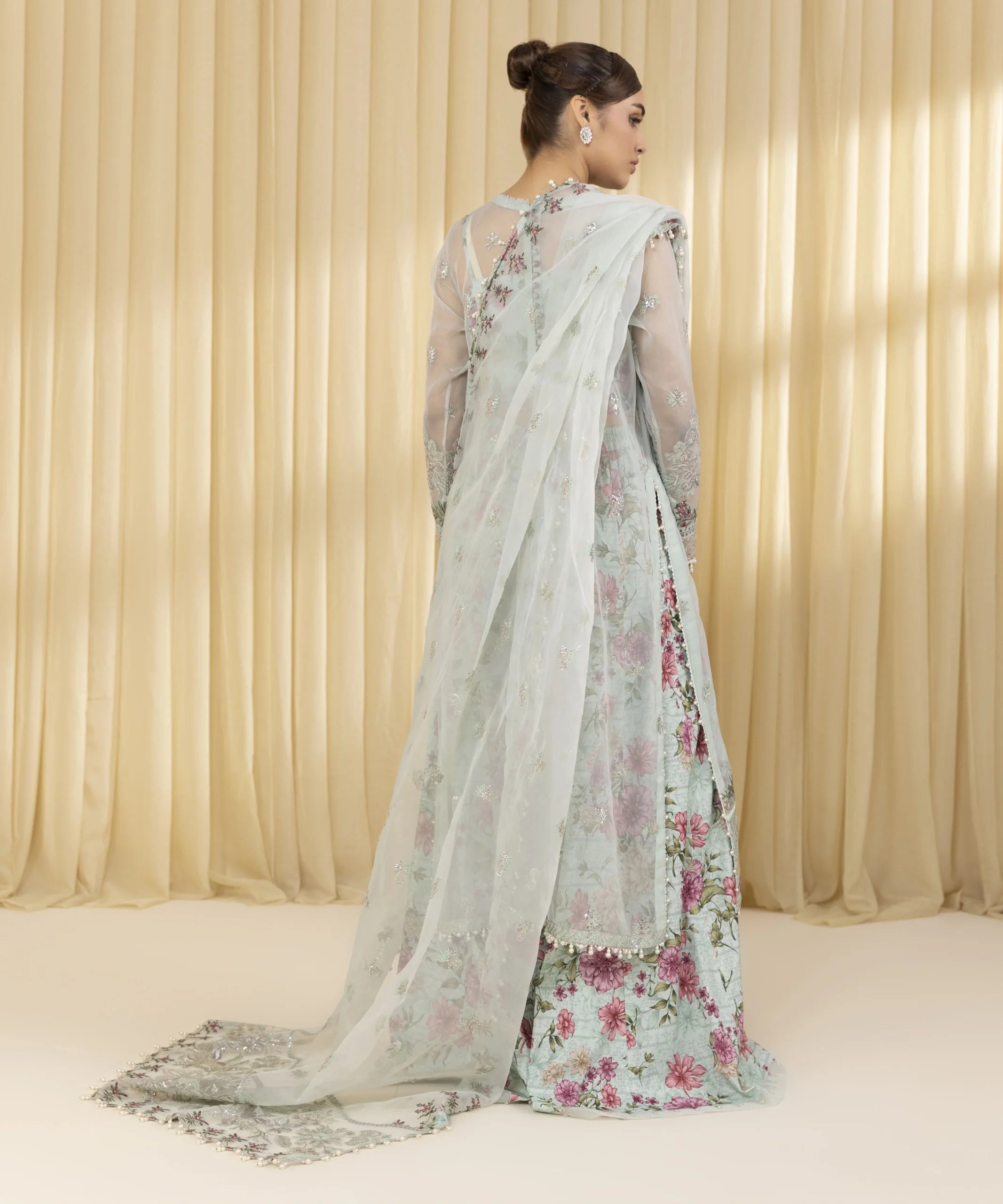 Sapphire 3Pc Embroidered Organza Suit 0U3FEHE25V35 gulbuy.com