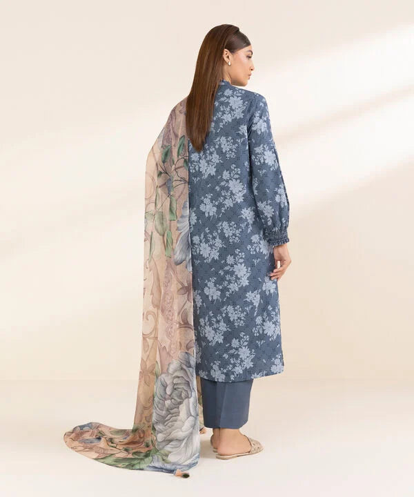 Sapphire 3Pc Printed Lawn Suit 0U3PDF25V113 gulbuy.com
