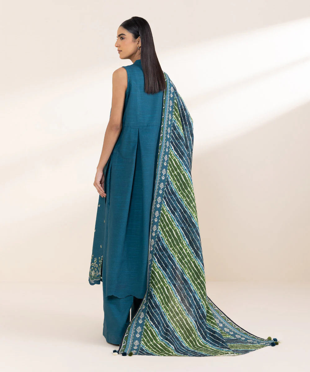 Sapphire 3Pc Embroidered Khaddar Suit 0U3PDY24V855 gulbuy.com
