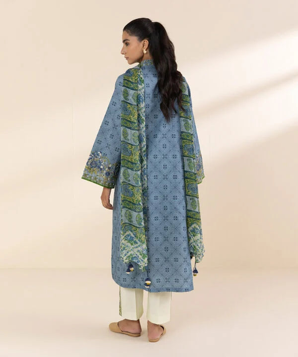 Sapphire 3Pc Printed Lawn Suit 0U3PDY25V112 gulbuy.com