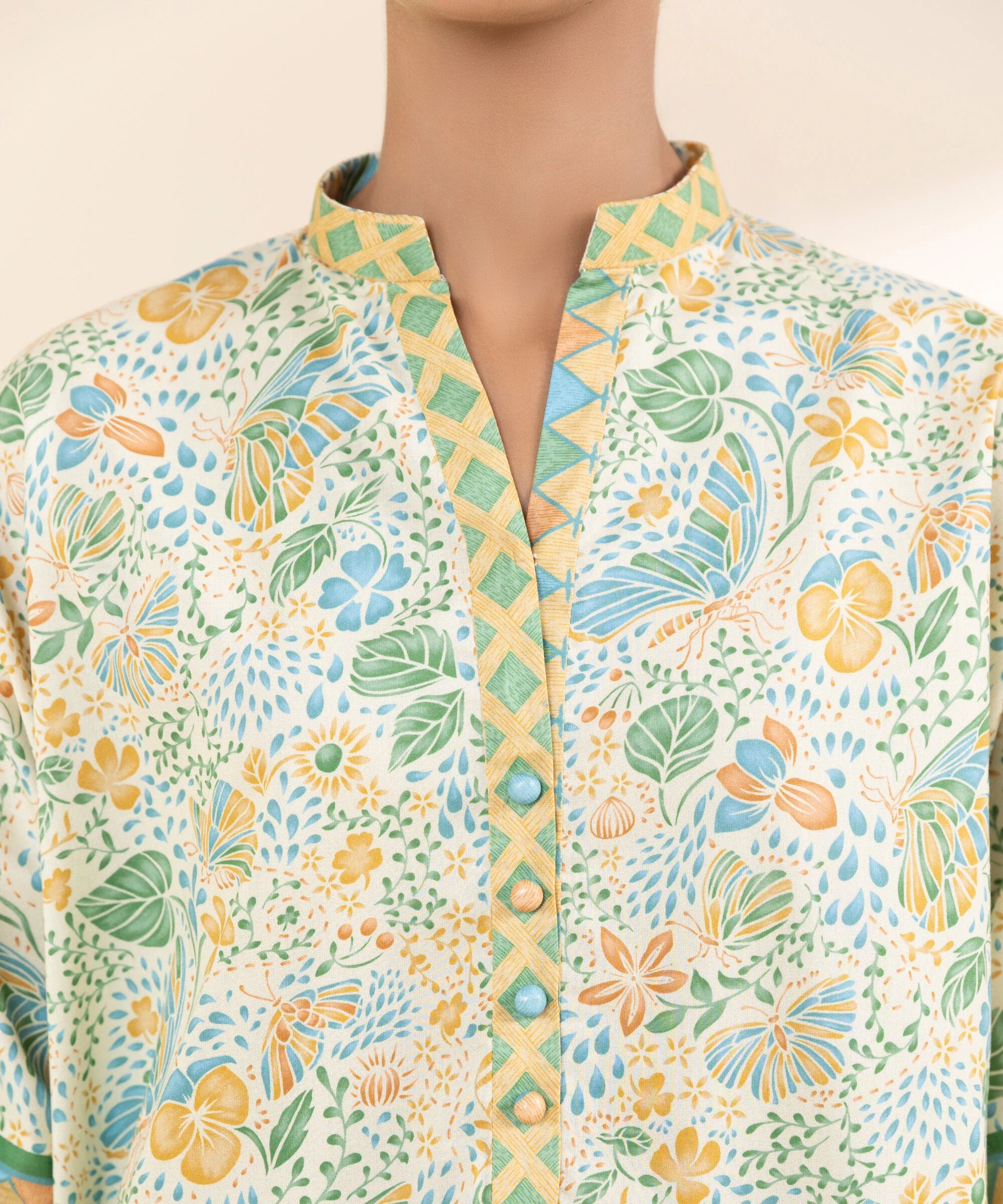 Sapphire 3Pc Printed Lawn Suit 0U3PDY25V414 gulbuy.com