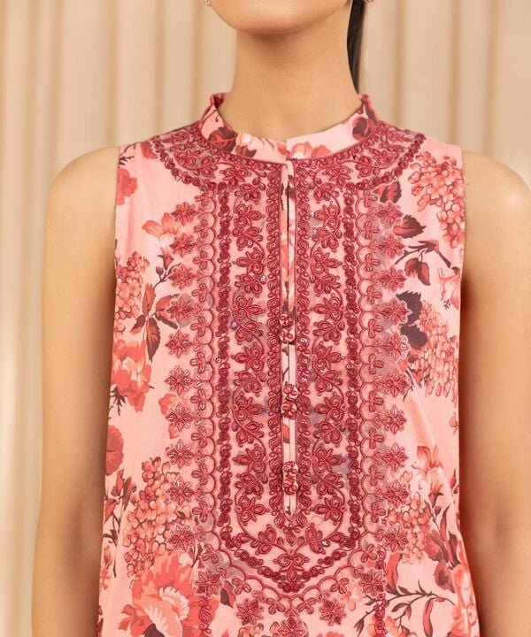 Sapphire 3Pc Embroidered Cotton Suit 0U3PEDF25V25 gulbuy.com