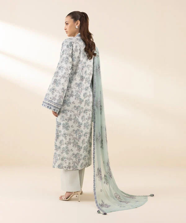 Sapphire 3Pc Embroidered Cotton Suit 0U3PEDF25V28 gulbuy.com