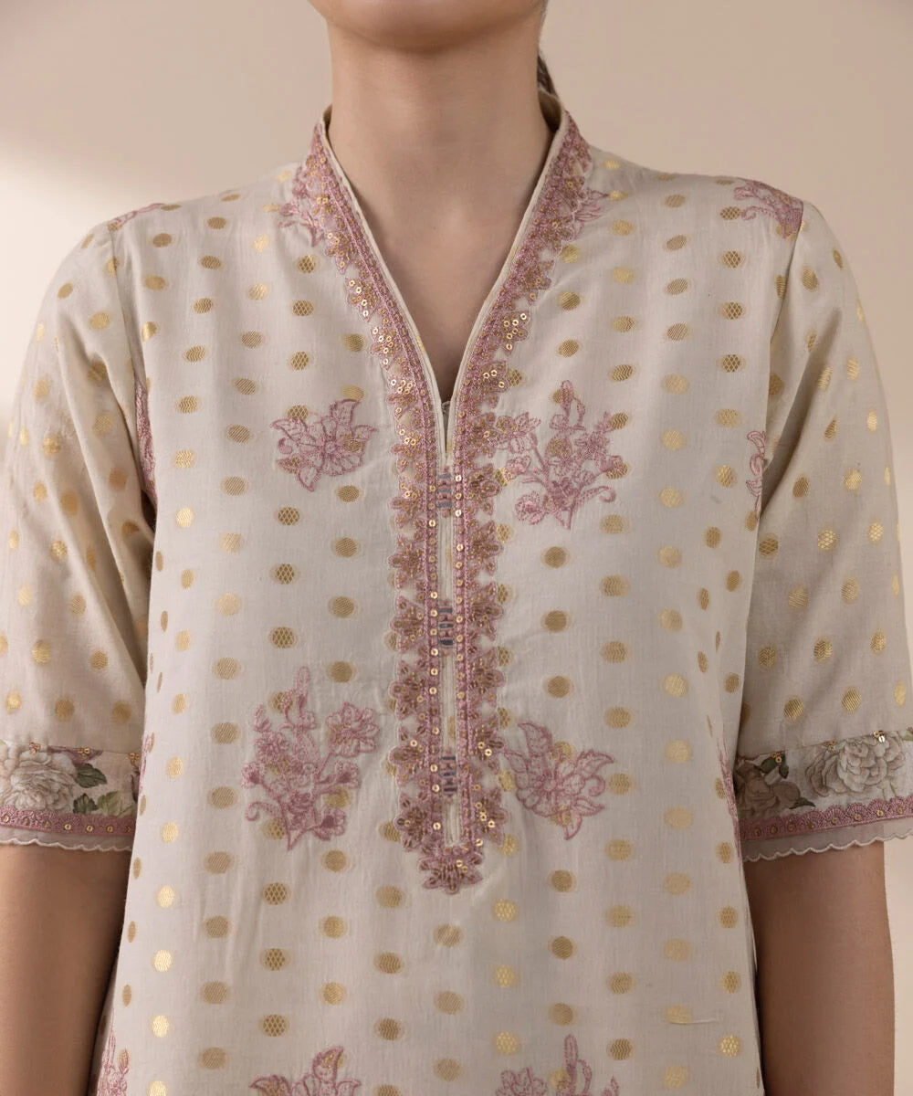 Sapphire 3Pc Embroidered Jacquard Suit 0U3PEJQ25V29 gulbuy.com