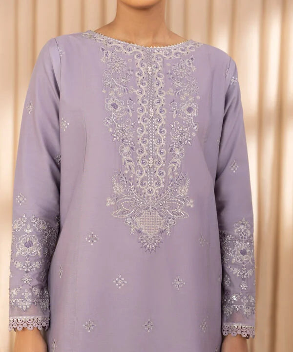 Sapphire 3Pc Embroidered Cotton Suit 0U3PELX25V21 gulbuy.com