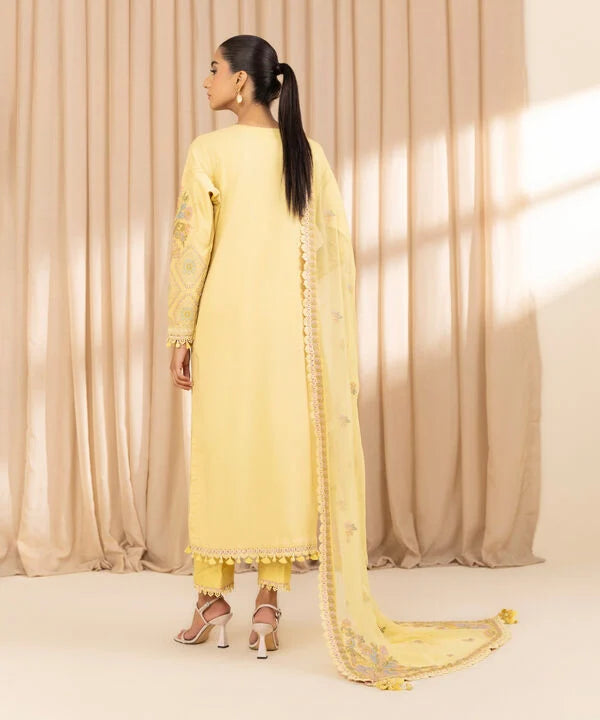 Sapphire 3Pc Embroidered Cotton Suit 0U3PELX25V24 gulbuy.com
