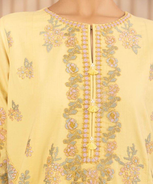 Sapphire 3Pc Embroidered Cotton Suit 0U3PELX25V24 gulbuy.com