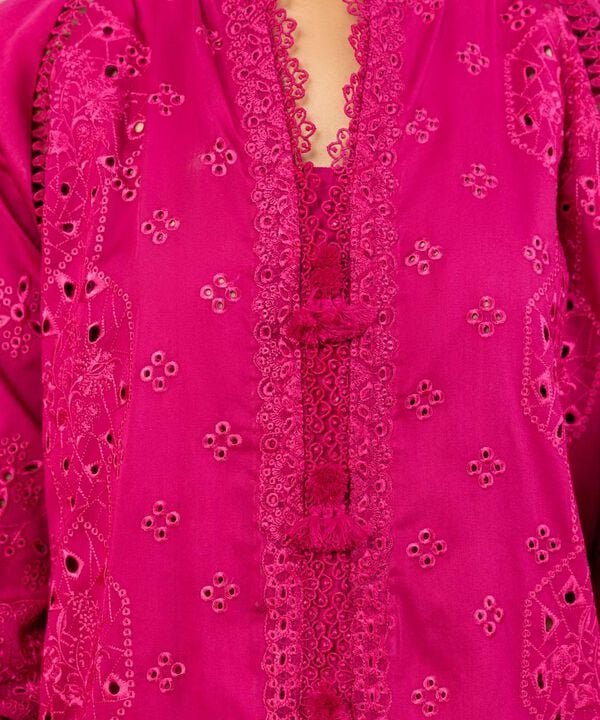 Sapphire 3Pc Embroidered Cotton Suit 0U3PELX25V27 gulbuy.com