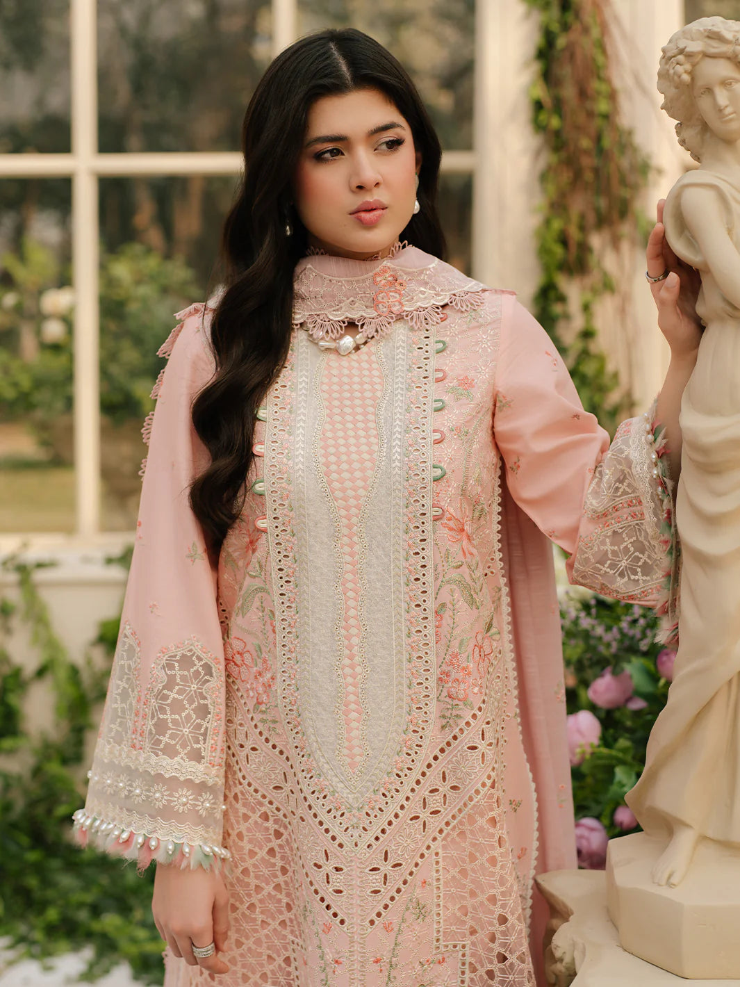 Binilyas 3Pc Embroidered Lawn Suit 101-A gulbuy.com