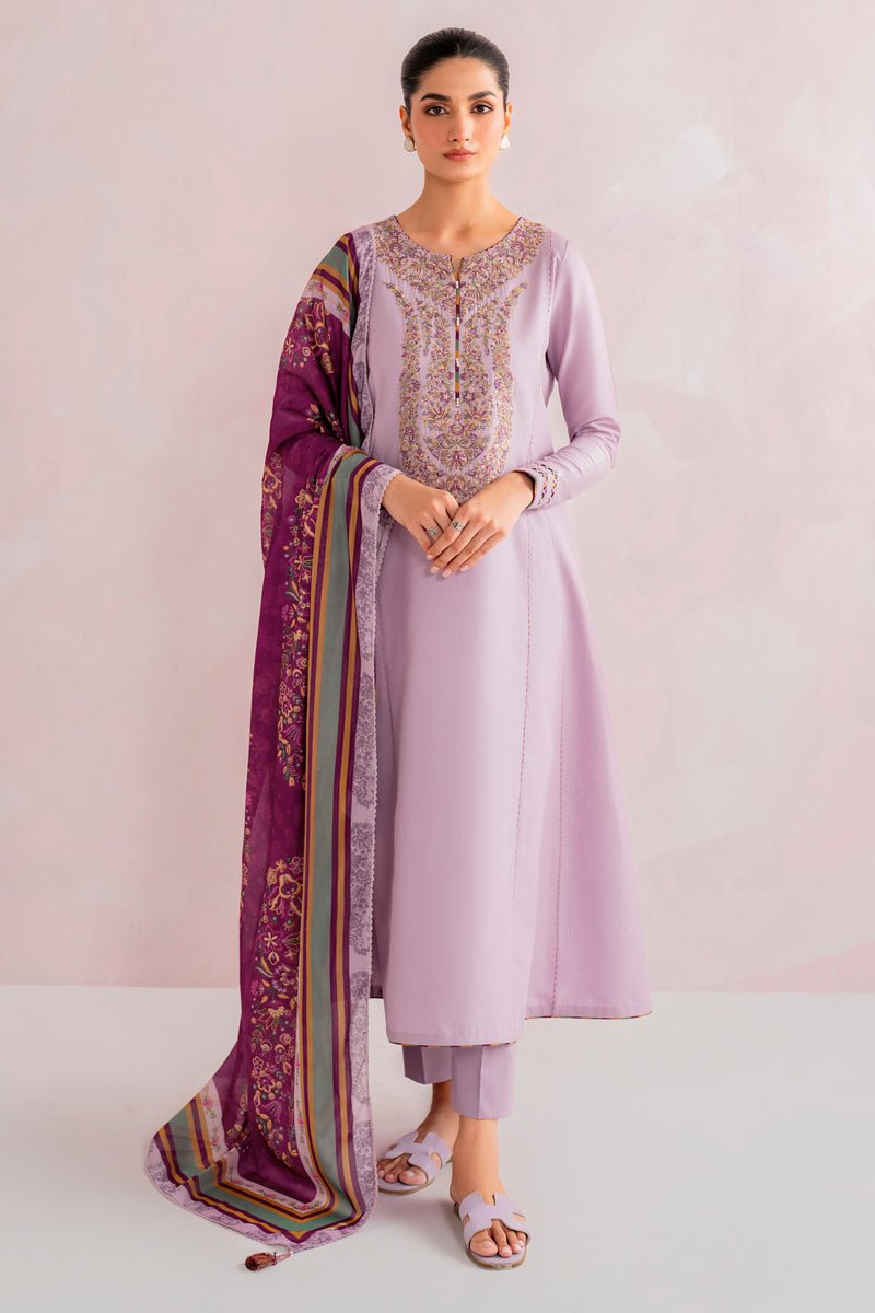 JAZMIN 3 PIECE EMBROIDERED LAWN SUIT (USE-9089)