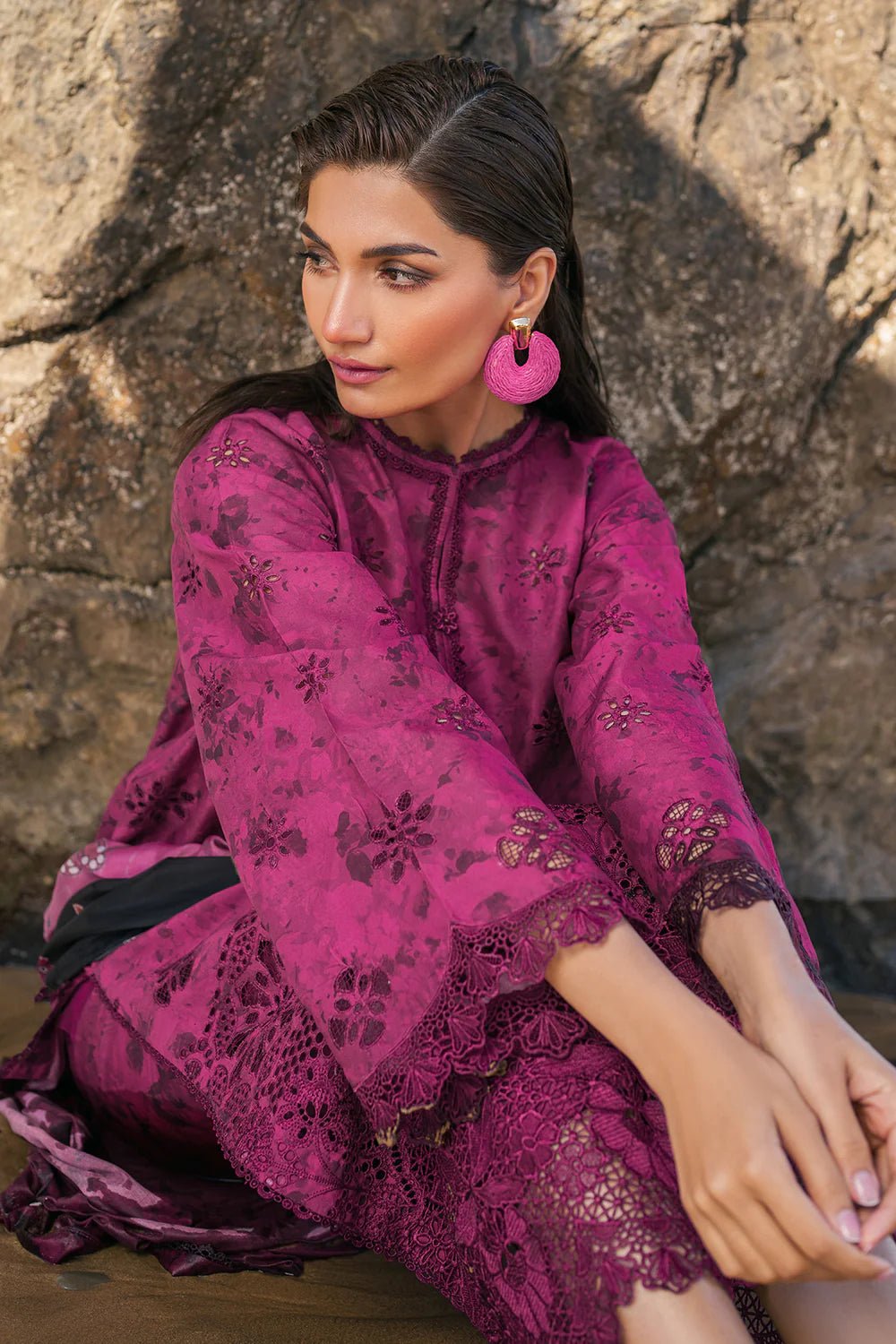 Baroque 3Pc Embroidered Lawn Suit UF-4108 gulbuy.com