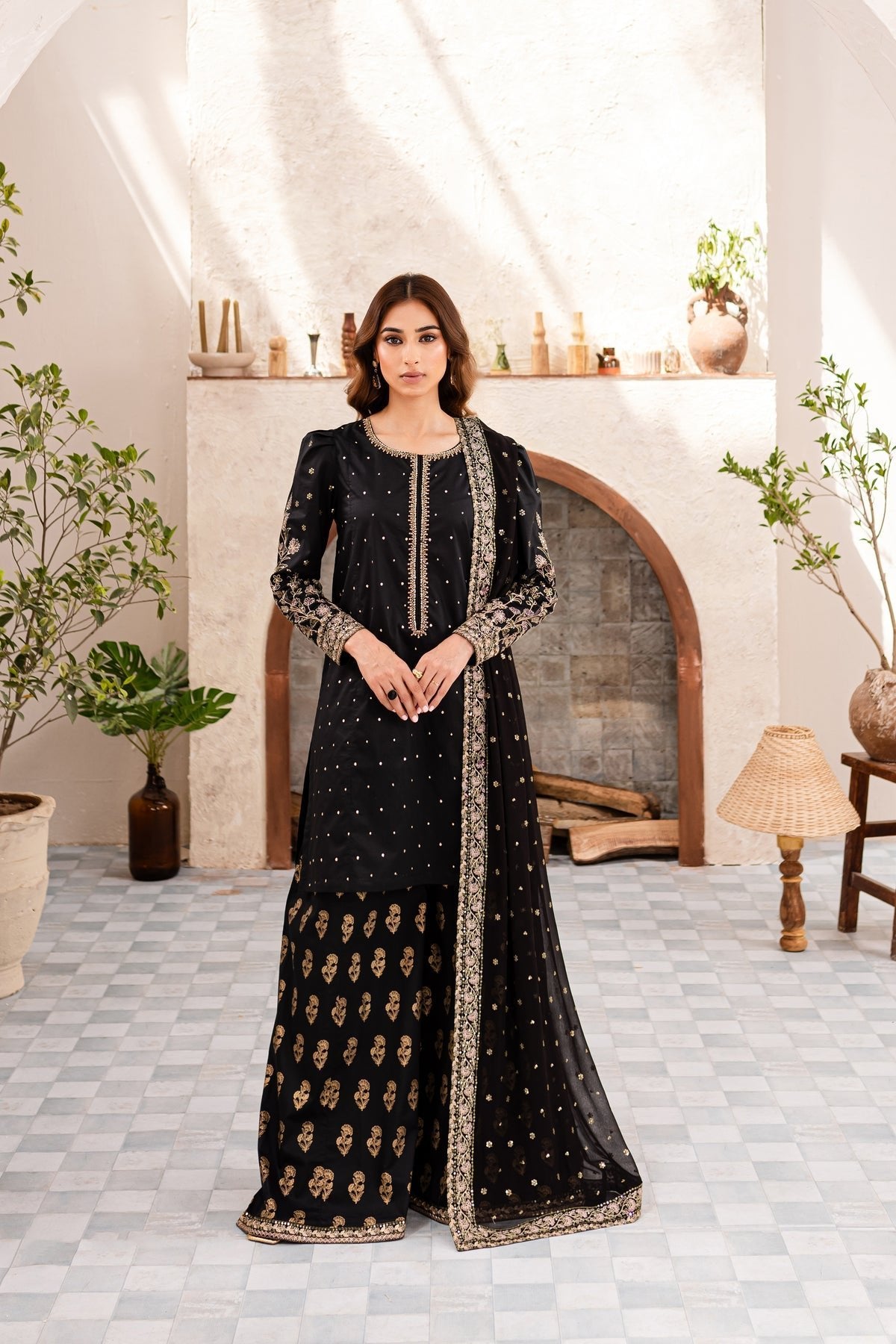 Batik 3Pc Embroidered Cotton Suit (Amaani-3Pc)