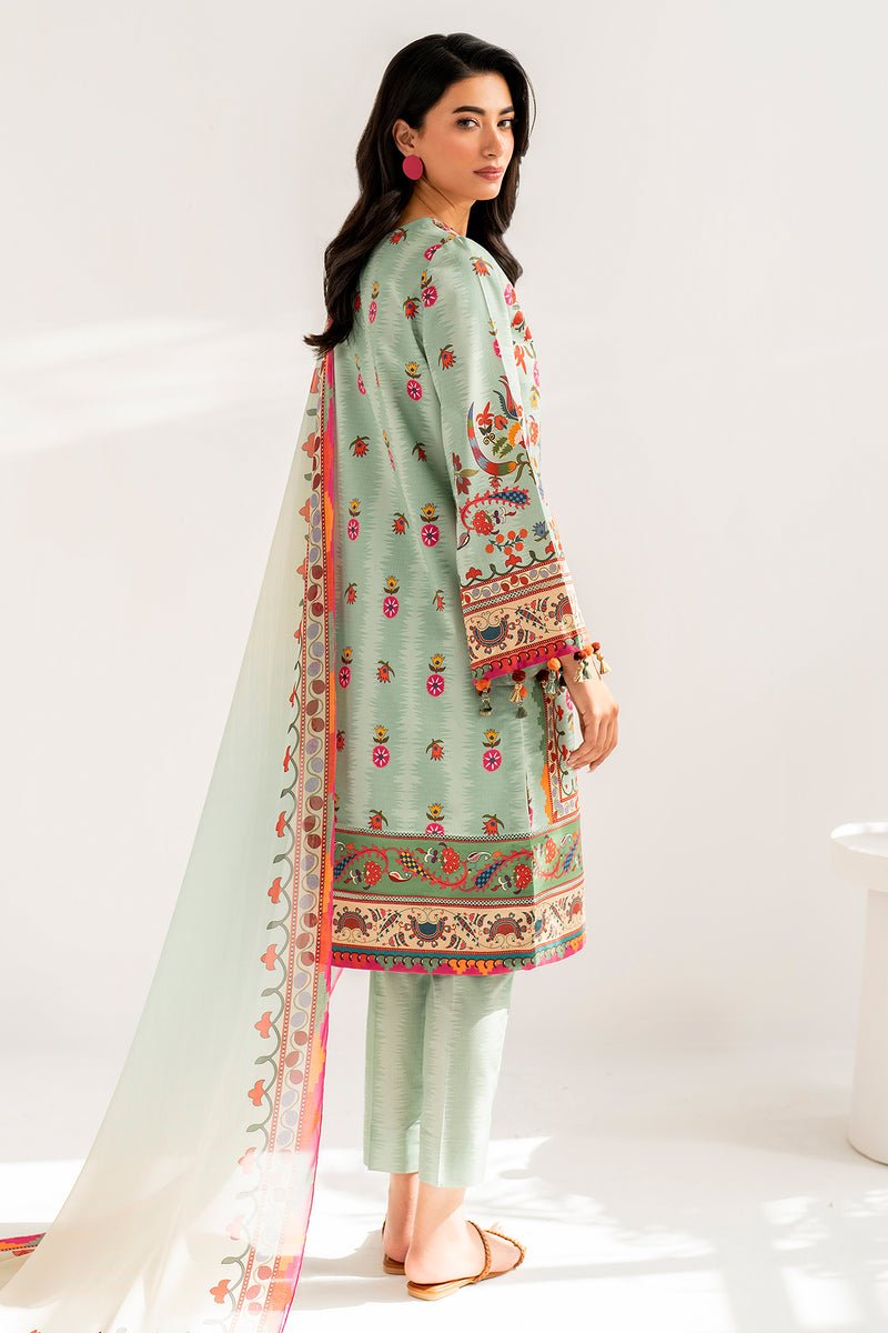 JAZMIN 3 PIECE PRINTED LAWN SUIT (USE-9080) gulbuy.com
