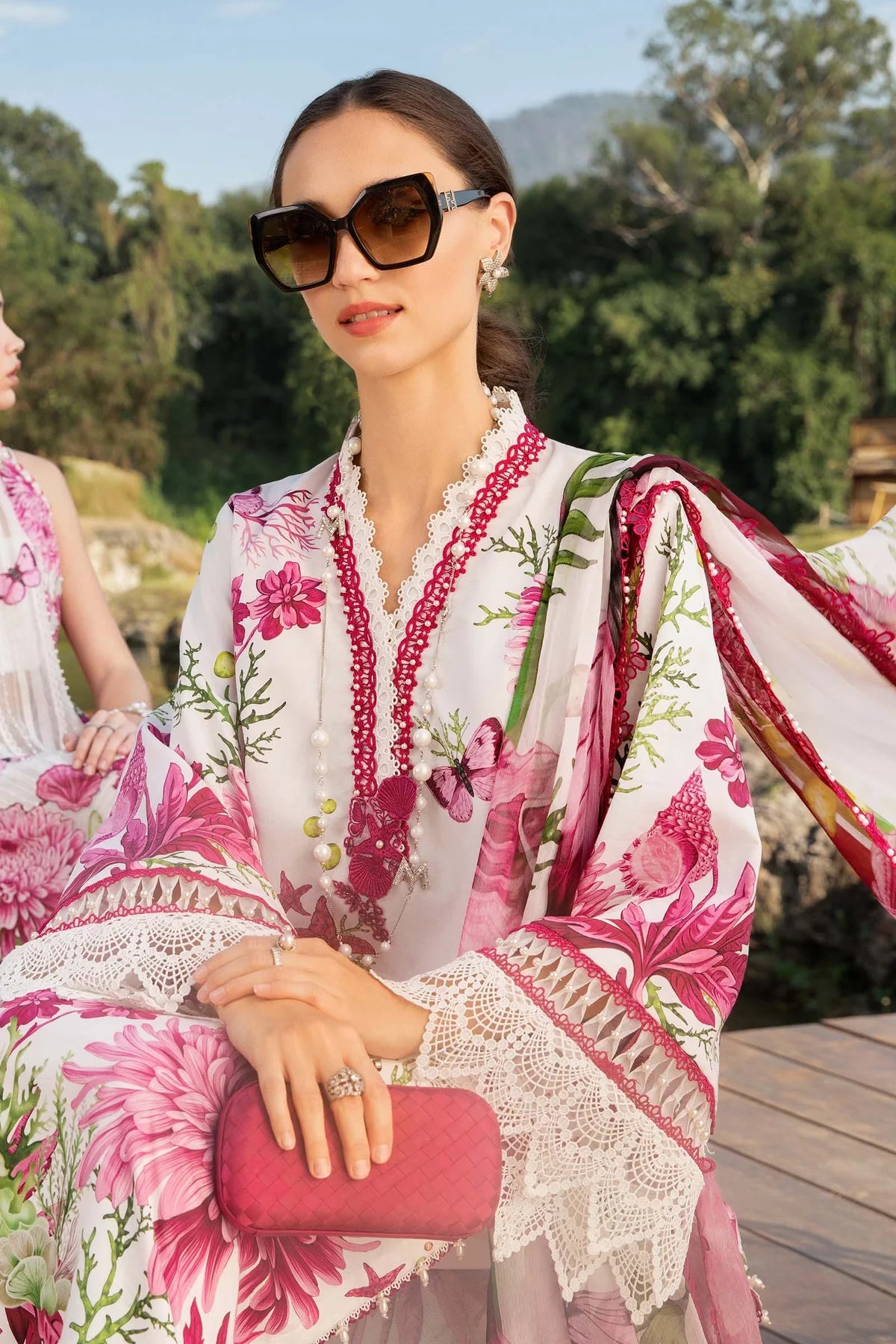 Maria B 3Pc Printed Lawn Suit MPT-2510-A gulbuy.com