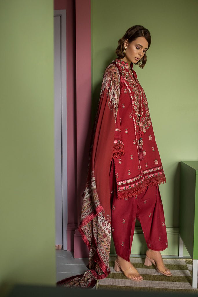 SOBIA NAZIR 3PC EMBROIDERED CHIFFON SUIT (SV24-10B)
