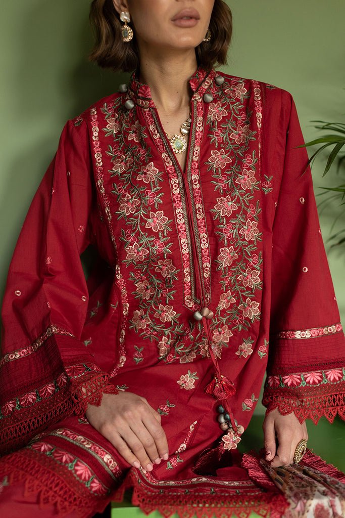 SOBIA NAZIR 3PC EMBROIDERED CHIFFON SUIT (SV24-10B)