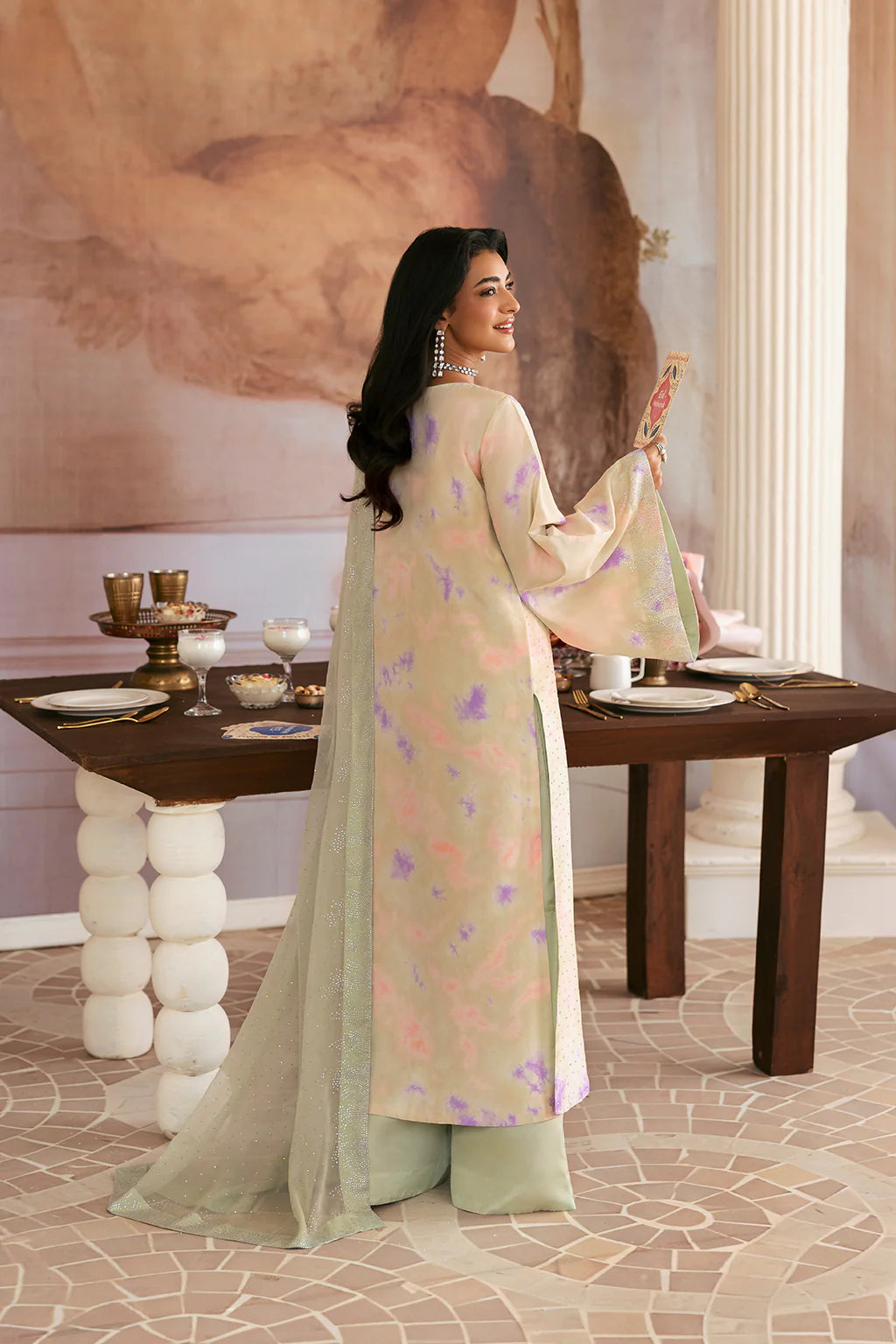 Vanya 3Pc Printed Chiffon Suit SY-04 gulbuy.com