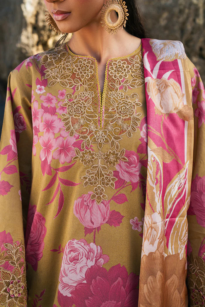 Baroque 3Pc Embroidered Lawn Suit UF-4111 gulbuy.com