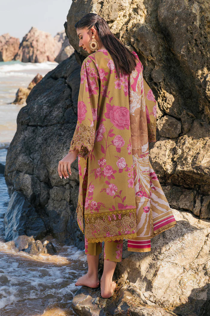 Baroque 3Pc Embroidered Lawn Suit UF-4111 gulbuy.com