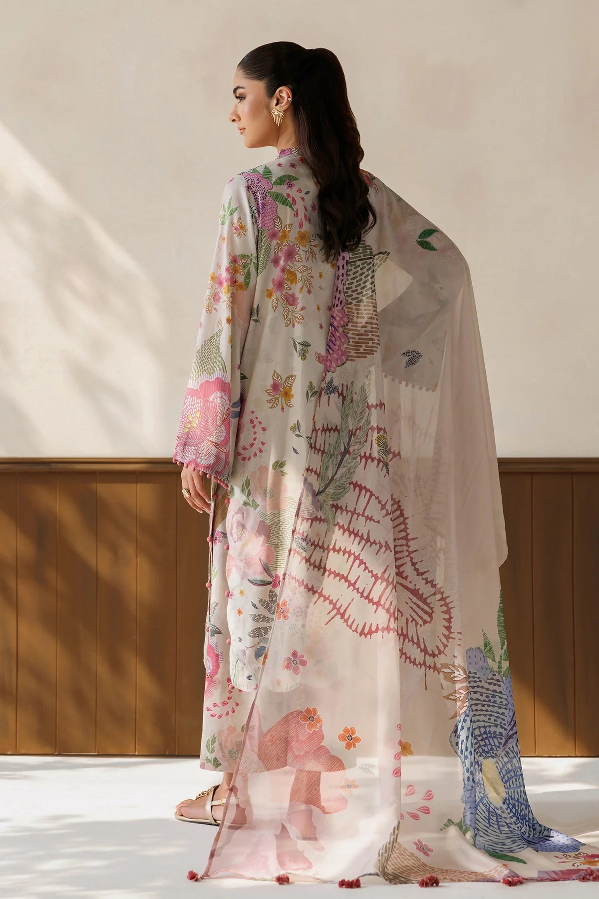 Baroque 3Pc  Printed Lawn Suit UF-4499