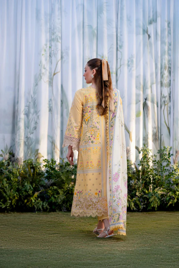 Aabyaan 3Pc Embroidered Lawn Suit NISA (AR-02) gulbuy.com