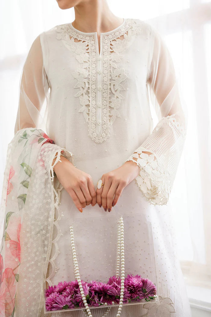 Baroque 3Pc Embroidered Organza Suit SF-526 gulbuy.com