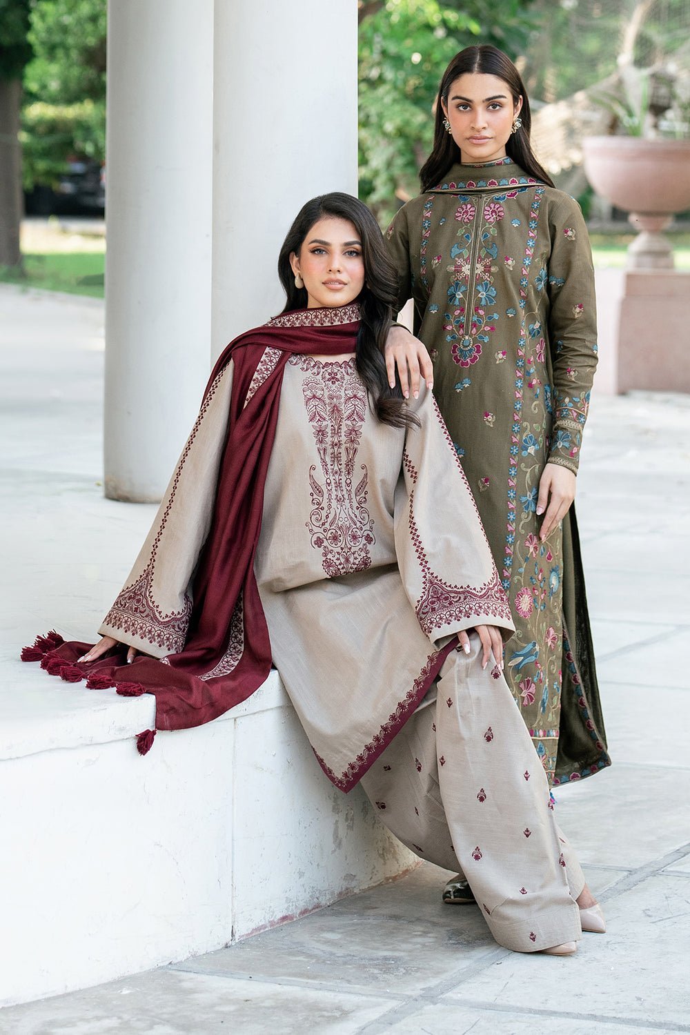 BAROQUE 3PC EMBROIDERED KHADDAR UF-4004 gulbuy.com