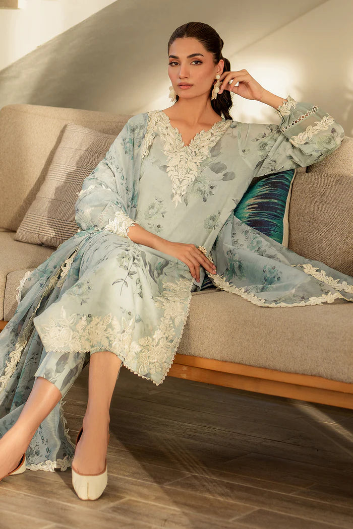 Baroque 3Pc Embroidered Lawn Suit UF-4101 gulbuy.com