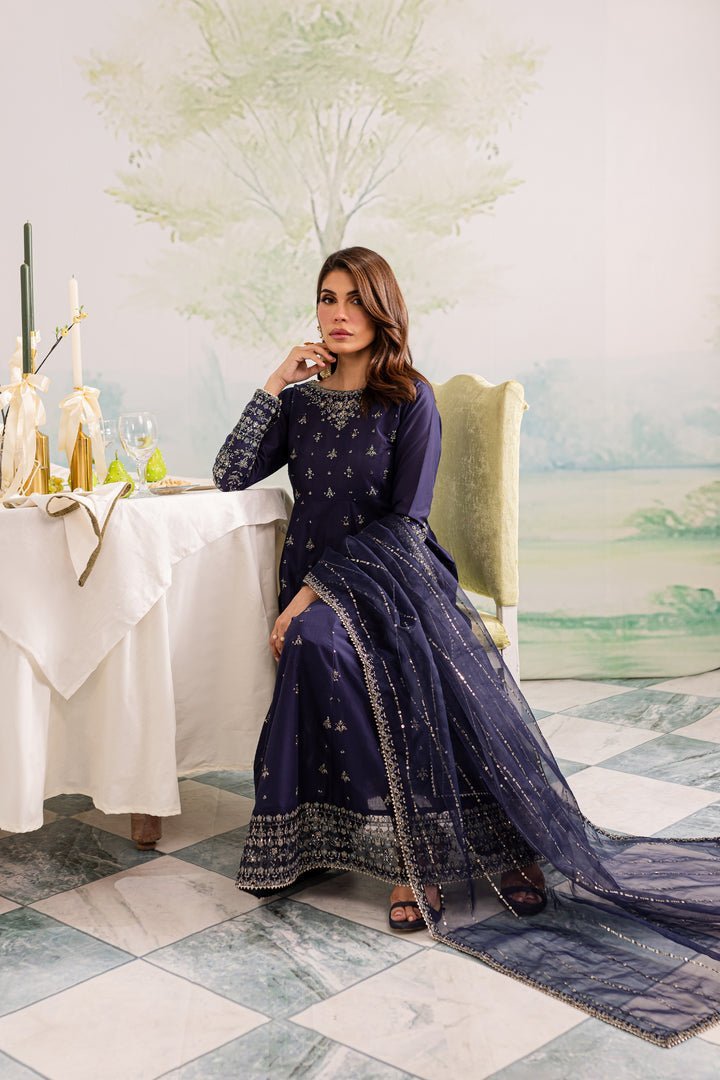 Batik 3Pc Embroidered Lawn Suit (Blue-Haze-3Pc)