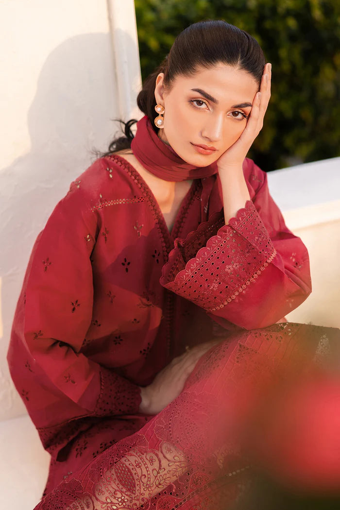Baroque 3Pc Embroidered Lawn Suit UF-4144 gulbuy.com