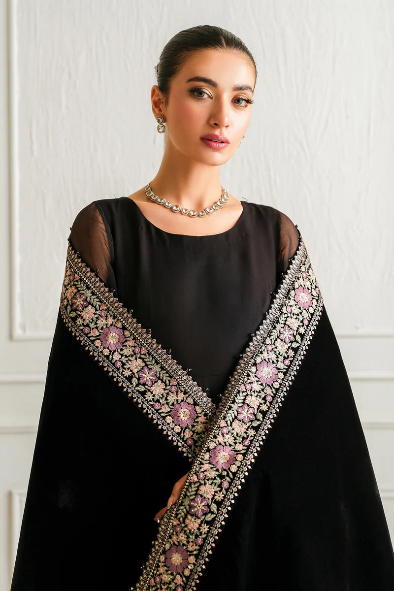 Baroque 3Pc Embroidered Chiffon Suit PR-1019 gulbuy.com