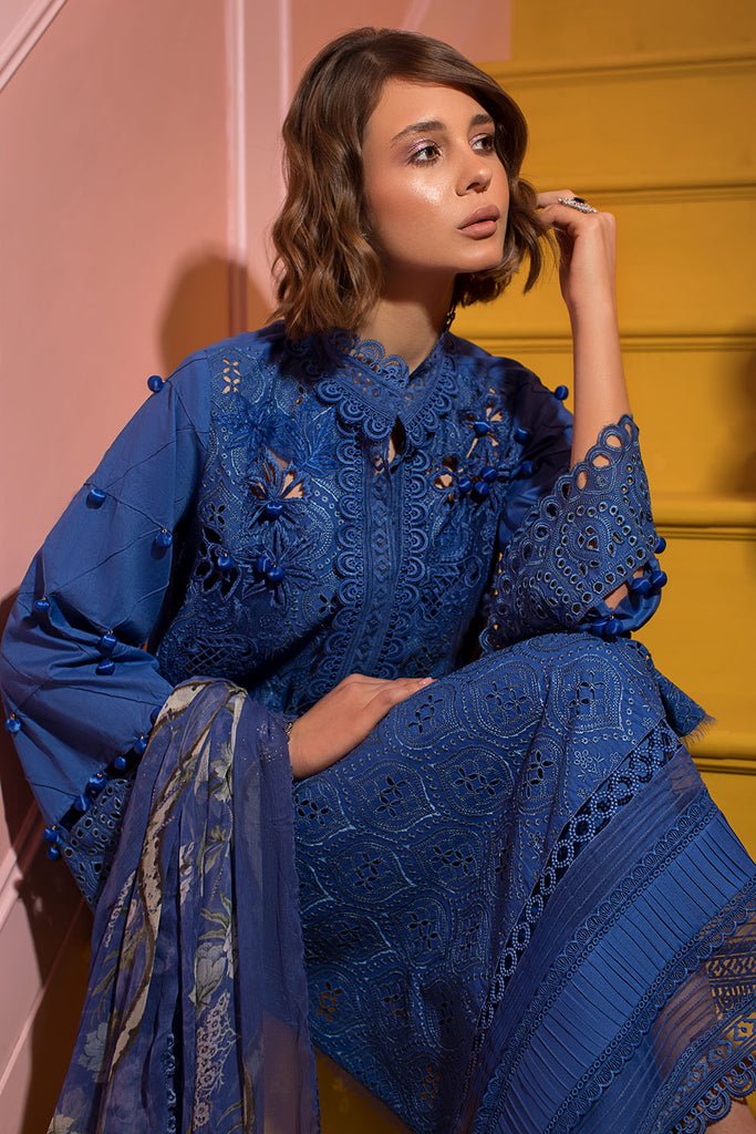 SOBIA NAZIR 3PC EMBROIDERED CHIFFON SUIT (SV24-12A) gulbuy.com