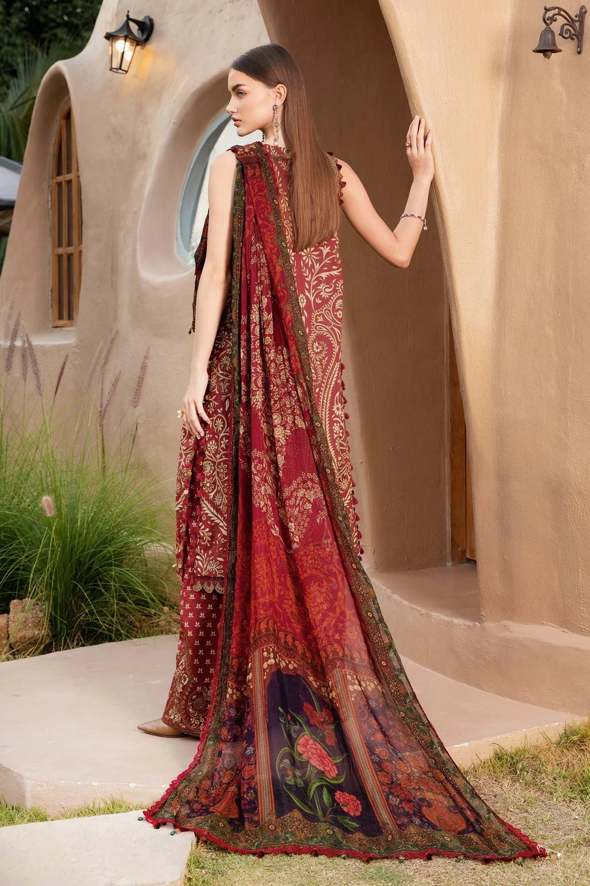 Maria B 3Pc Printed Lawn Suit MPT-2512-A gulbuy.com