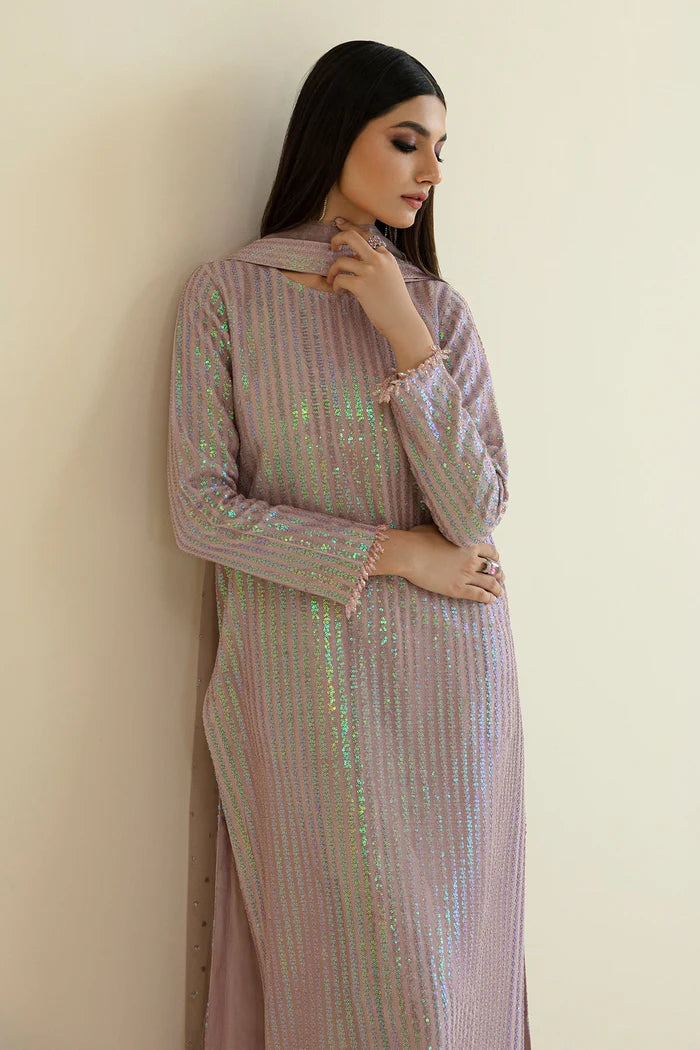 Baroque 3Pc Embroidered Net Suit SF-384 gulbuy.com