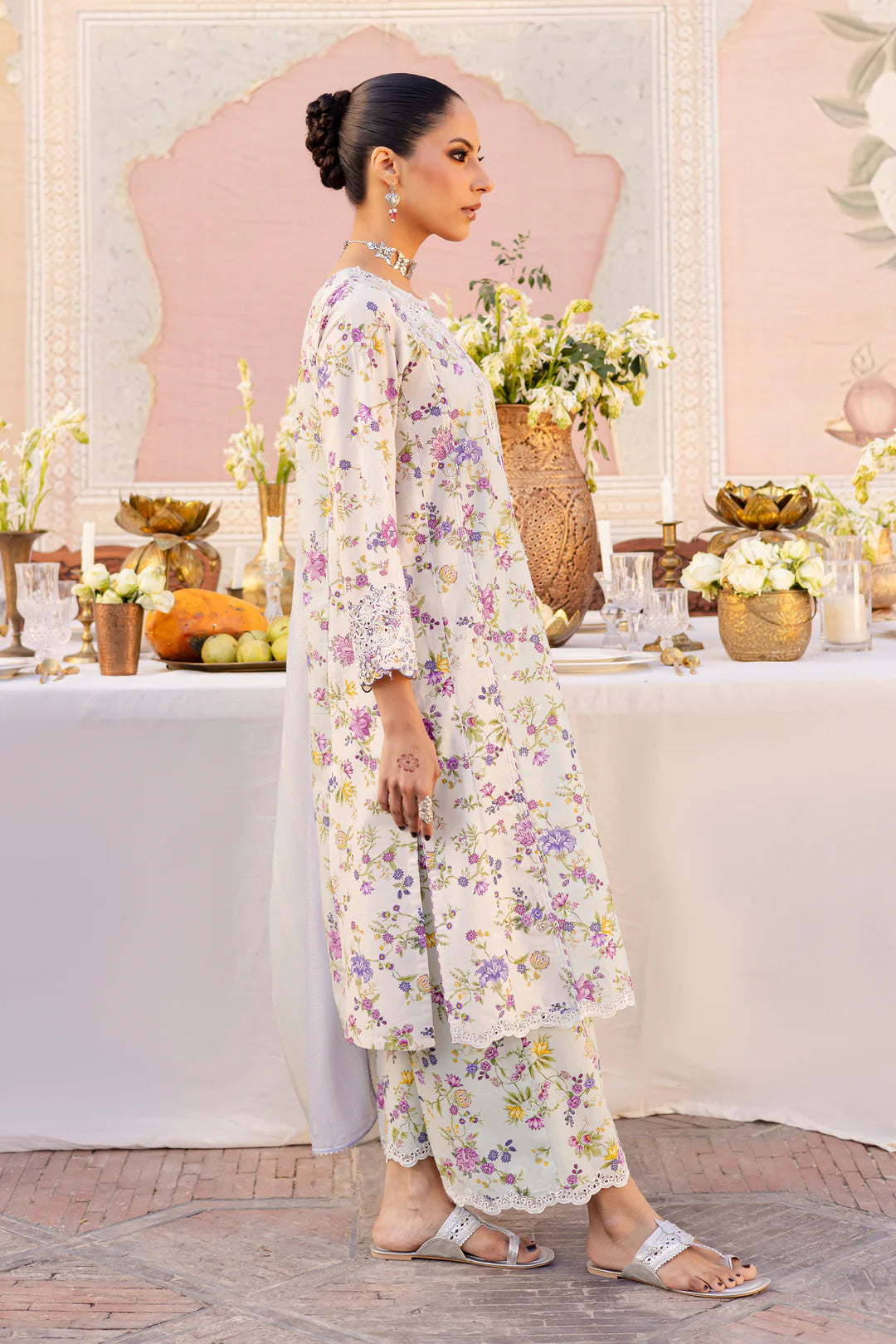Batik 3Pc Embroidered Lawn Suit Haze gulbuy.com
