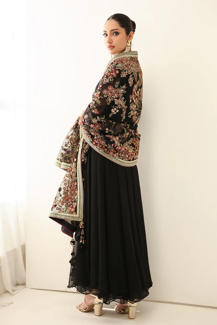 Baroque 3Pc Embroidered Chiffon Suit PR-1161 gulbuy.com