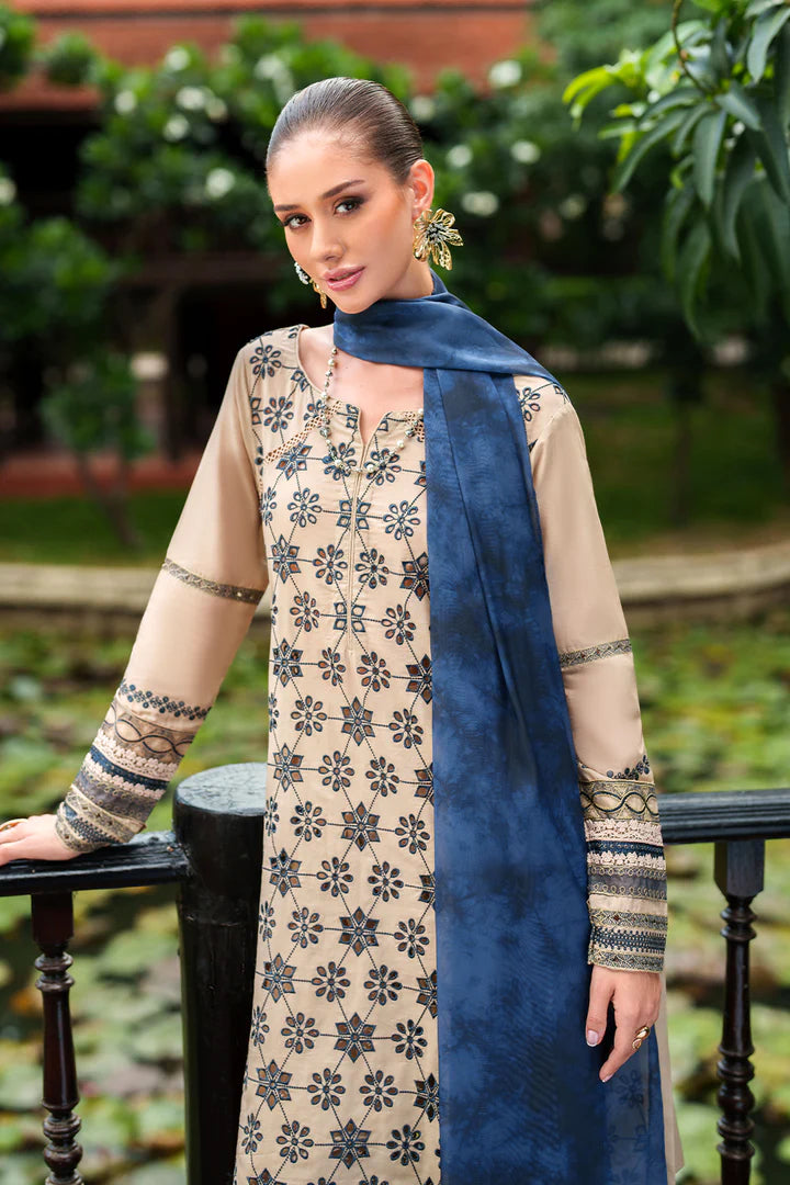 Iznik 3Pc Embroidered Lawn Suit UE-520 gulbuy.com
