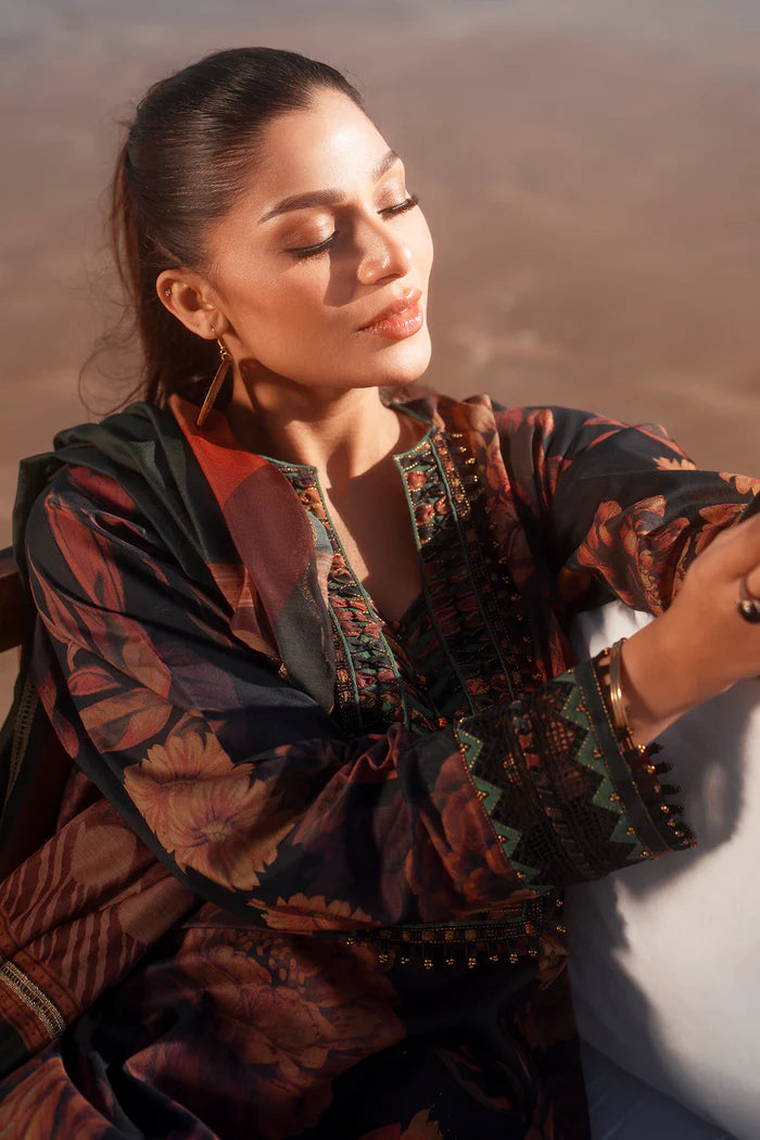 Baroque 3Pc Embroidered Lawn Suit UF-4083 gulbuy.com
