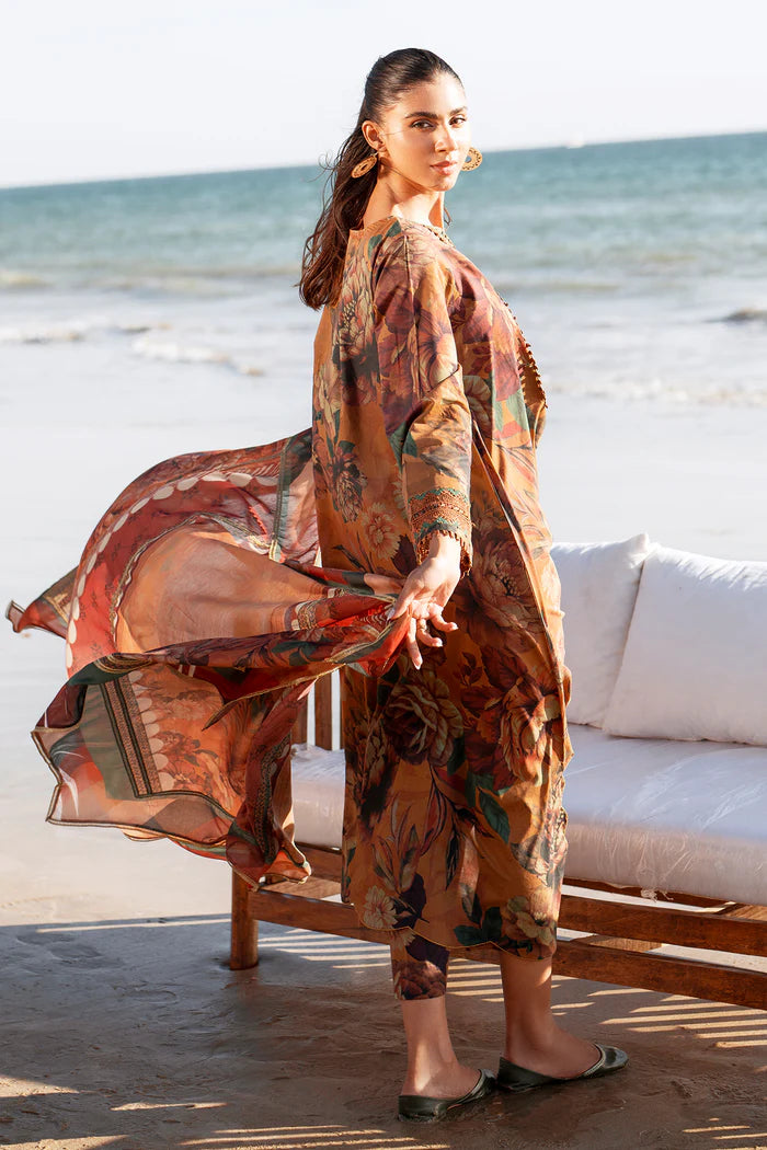 Baroque 3Pc Embroidered Lawn Suit UF-4084 gulbuy.com