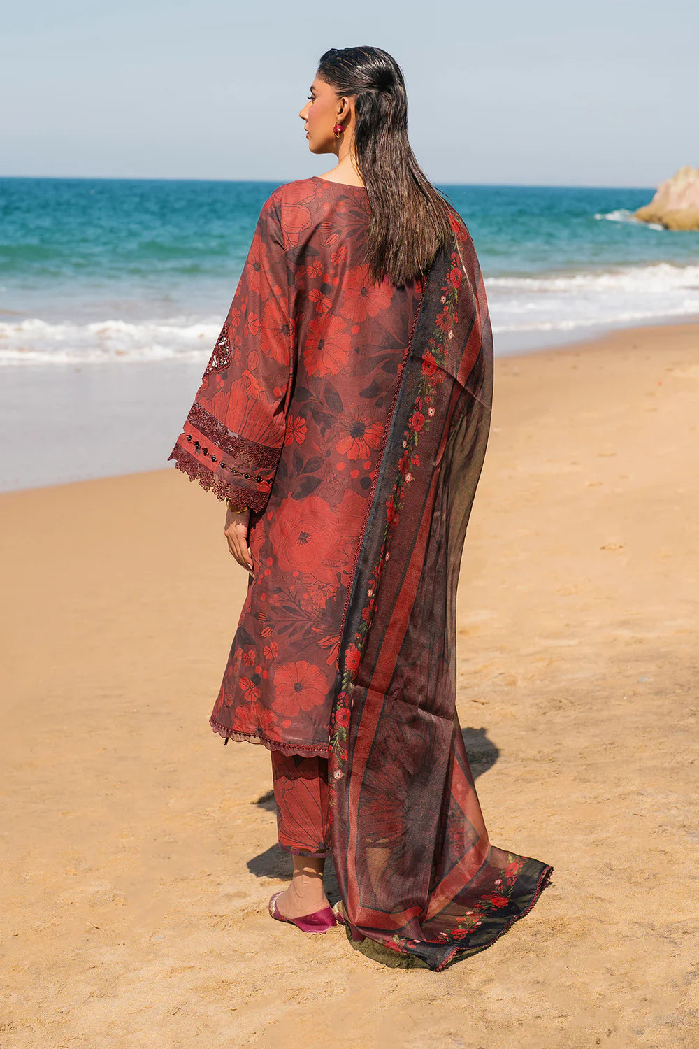 Baroque 3Pc Embroidered Lawn Suit UF-4117 gulbuy.com