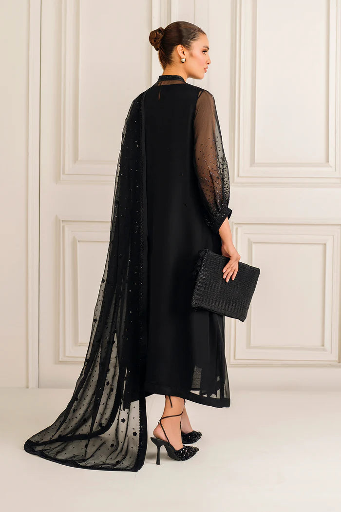 Baroque 3Pc Embroidered Chiffon Suit PR-1134 gulbuy.com