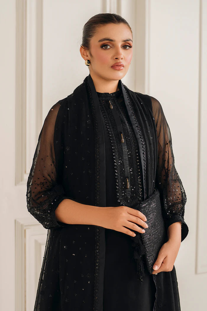 Baroque 3Pc Embroidered Chiffon Suit PR-1134 gulbuy.com