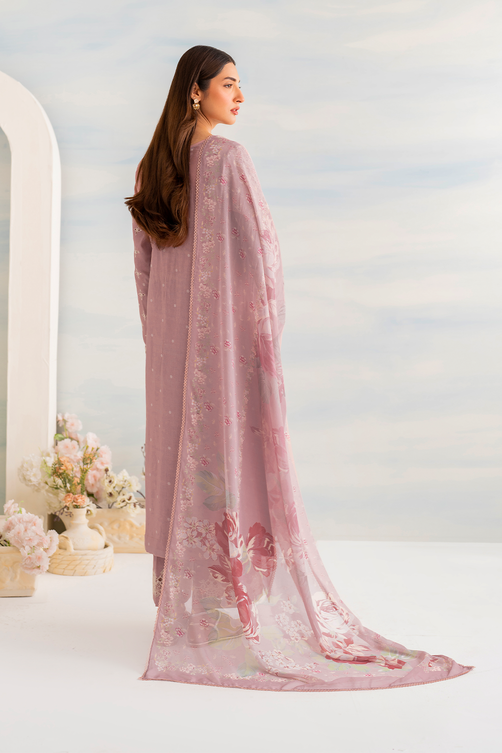 3 PIECE IZNIK EMBROIDERED LAWN SUIT (IGL-04) gulbuy.com